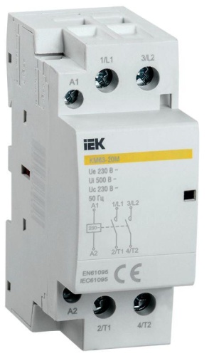 Контактор модульный КМ63-20М AC | код MKK11-63-20 | IEK